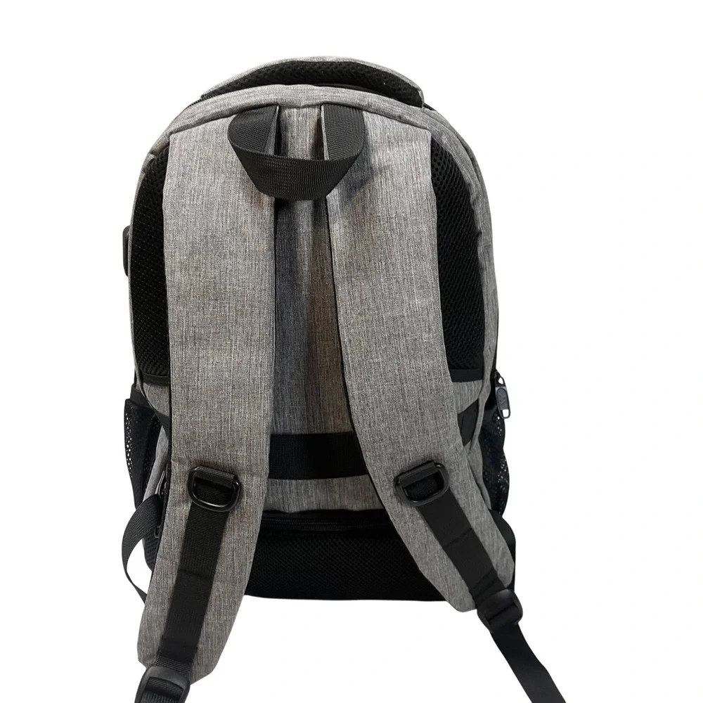 Matein Travel‎ Laptop Backpack Heather Grey USB Charging Port Business Commuter